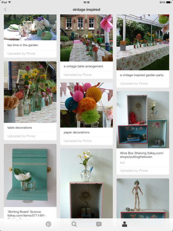 vintage inspired pinterest board